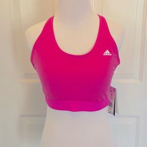 NWT Adidas Workout Bra in Screaming Pink